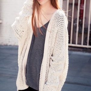 Brandy Melville Open Knit Maxi Sweater/Cardigan
